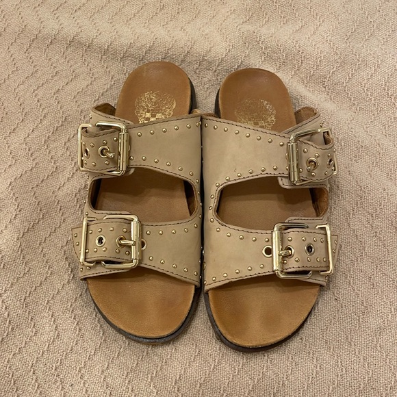 Vince Camino Studded Buckle Strap Sandals - Picture 1 of 3